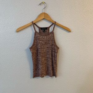 Burgundy/Purple crop top halter